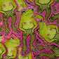 Sexy frog glitter sticker
