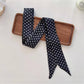 Polka Dot Skinny Scarf/ Tie