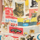 Retro CAT collage print Overalls