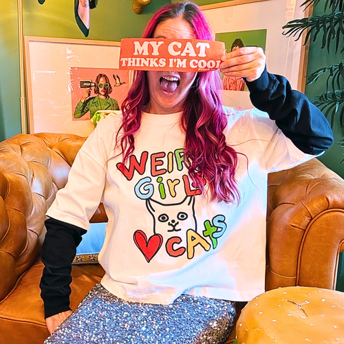 Weird Girls Love Cats Layered Long Sleeve