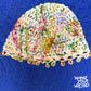 One of One: Confetti Chaos Crochet Skull Cap