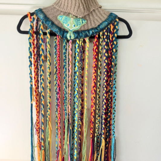 Faery Collar – Braided Lucky Moth