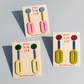 Oval Drop Earrings