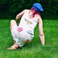 Slip Dress – White Asymmetrical Dragonfly