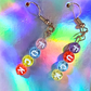 Colorful Language F*ck Dangle Earrings