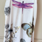 Slip Dress – White Asymmetrical Dragonfly