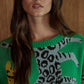 Green Is My Favorite Color & Cats Are My Personality Sweater