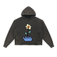 Grow Your Own Way Vintage Washed Frayed-Hem with Pockets Hoodie