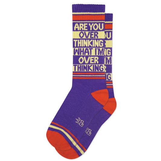 Are You Over Thinking What I'm Over Thinking? Crew Socks