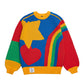 Rainbow Heart Knit Sweater