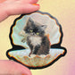 Tuxedo Kitty in Seashell 3" Sticker