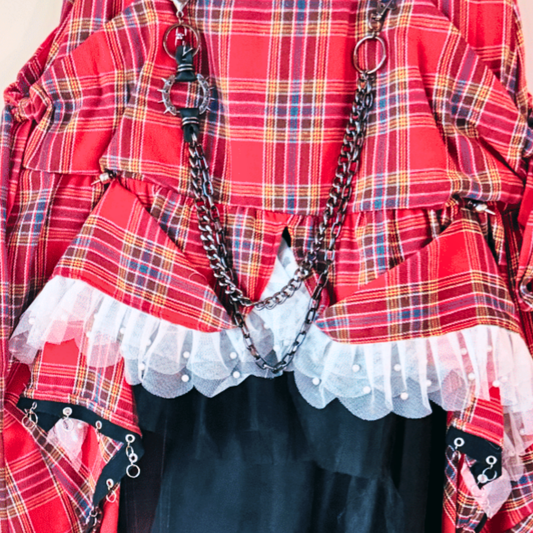 Tartan Skirt – Red Punk Accessories