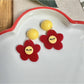 Smiley Flower Drop Earrings
