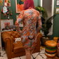 Mesh Dress – Marble Rust Evil Eye Protection Print