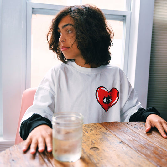Heart of Weird Layered Long Sleeve Tee