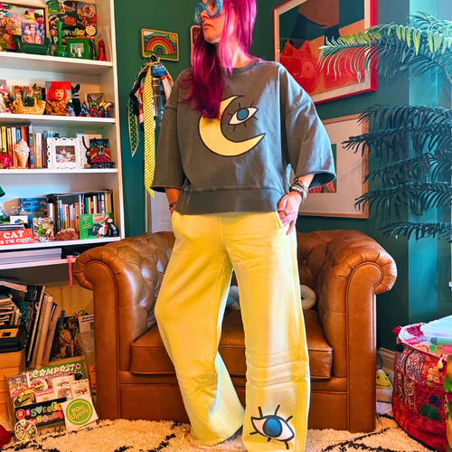 Moon Gazer Short Sleeve Sweatshirt