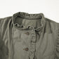 Green Ruffle Jacket Vest