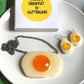Glitter Jumbo Gummy Egg Necklace - Candy Jewelry
