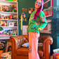 Green Is My Favorite Color & Cats Are My Personality Sweater