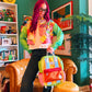 Happy Little Accident Cropped Colorful Jacket