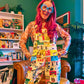 Retro CAT collage print Overalls