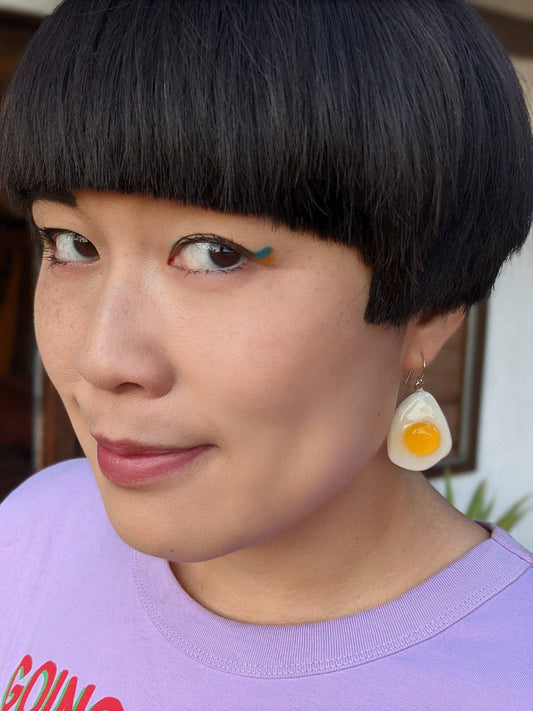Glitter Gummy Egg Earrings