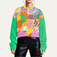 Happy Little Accident Cropped Colorful Jacket