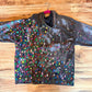 One of One: Happy Mess Confetti Chaos Smiley Zip-Up