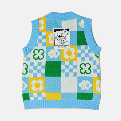 🌼 Patchwork Daydream Sweater Vest