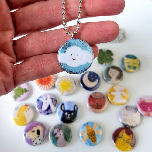 Interchangeable Original Art Necklace