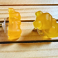 Yellow Gummy Bear Flat back Earrings