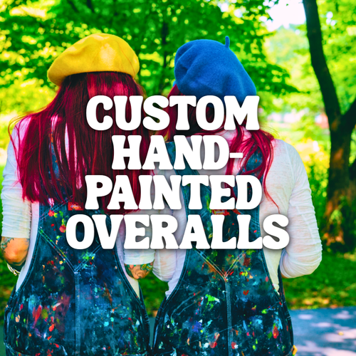 One of One: Custom Hand-Painted Overalls