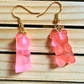 Hot Pink Gummy Bear Dangles