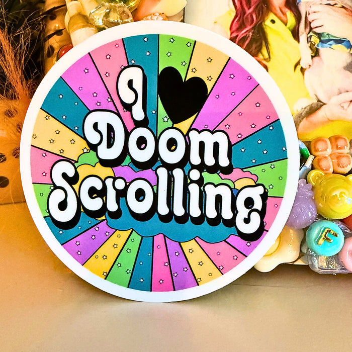 I Love Doom scrolling sticker