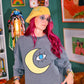 Moon Gazer Short Sleeve Sweatshirt
