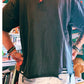 11 Ball Faded Raw-Hem Tee