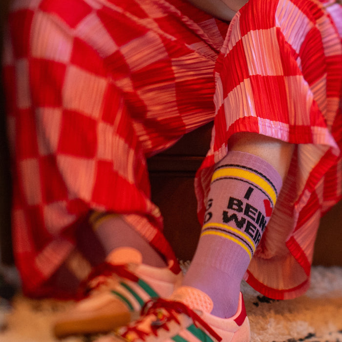 I ❤️ Being Weird Crew Socks