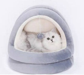 Cozy Cat House Bed