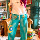 Cosmic Weirdness Wide Leg Fleece Sweatpants