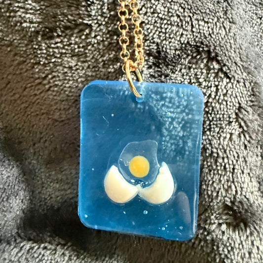 Crackin' Up Broken Yolk Necklace