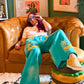 Cosmic Weirdness Wide Leg Fleece Sweatpants