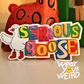 Serious Goose Sticker matte Sticker 1.5" x 3"