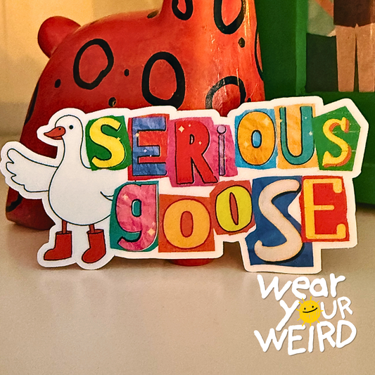 Serious Goose Sticker matte Sticker