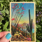 Glitter Desert Plants Sticker 4"