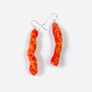 Glitter Hot Cheeto Earrings - Snack Jewelry