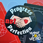 Progress Not Perfection UV Spot Gloss 3" x 3"