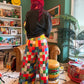 Pixel Party Checkered Wide-Leg Pants