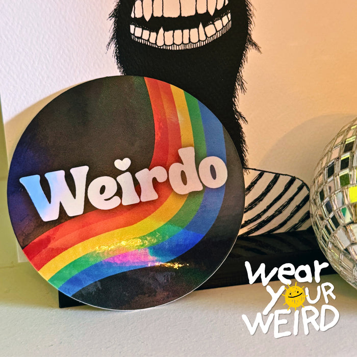 Weirdo Rainbow Holographic Sticker
