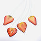 Glitter Strawberry Necklace - Fruit Jewelry