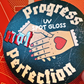 Progress Not Perfection UV Spot Gloss 3" x 3"